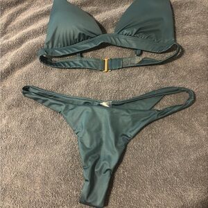Elegant Teal Bikini Set